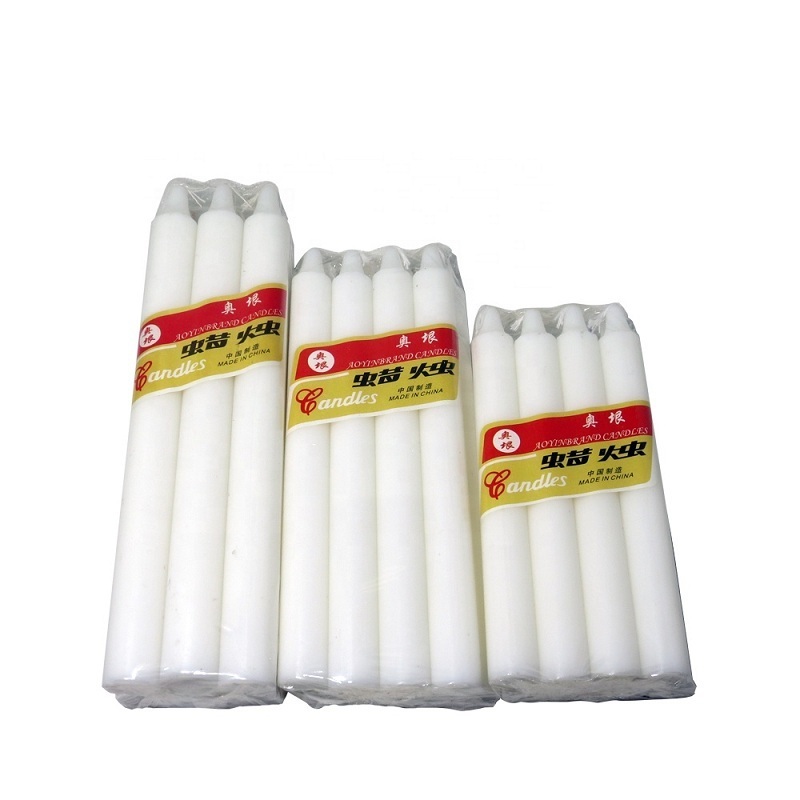 Religious candle lighting long burning time wax candle taper prayer candles