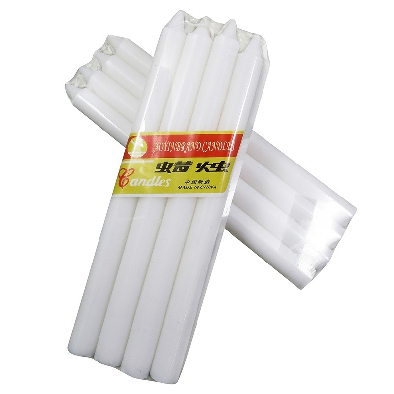 Religious candle lighting long burning time wax candle taper prayer candles