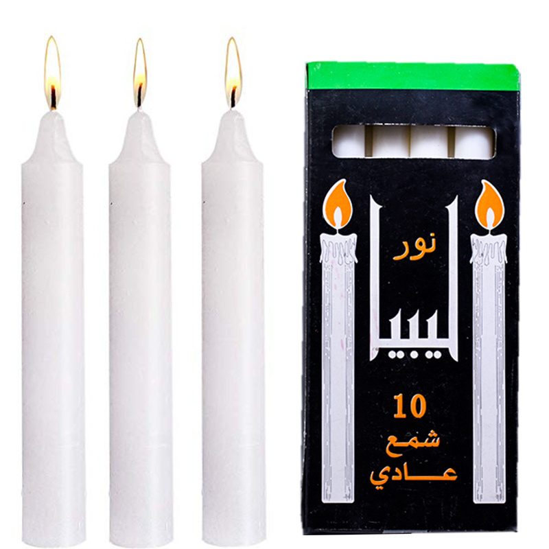 Religious candle lighting long burning time wax candle taper prayer candles