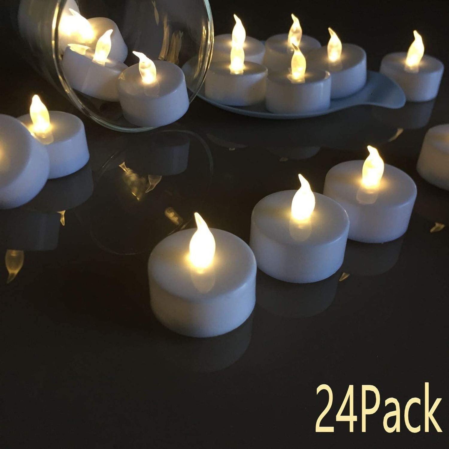 Home Deocor Candles Battery Powered Electric Flameless LED Tealight Candle