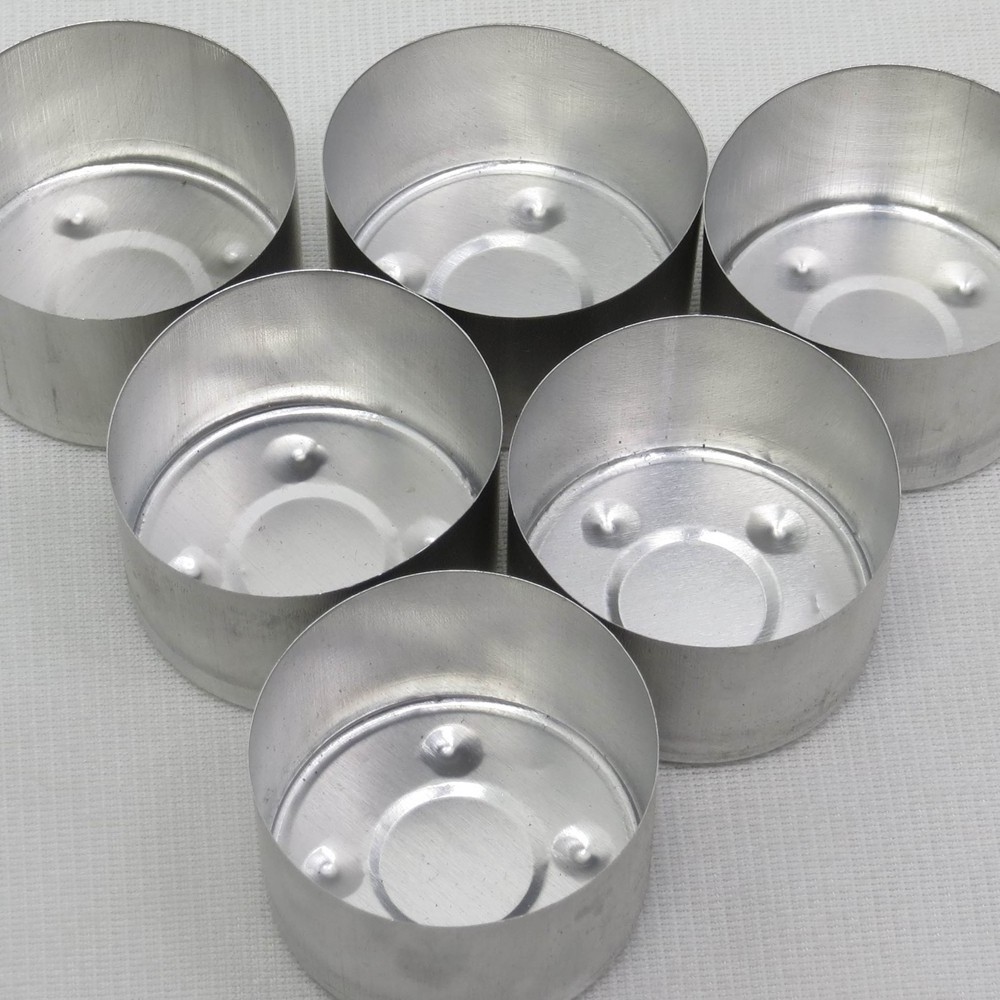 Aluminum Tealight Cups Empty Metal Candle Bougie Containers Mold