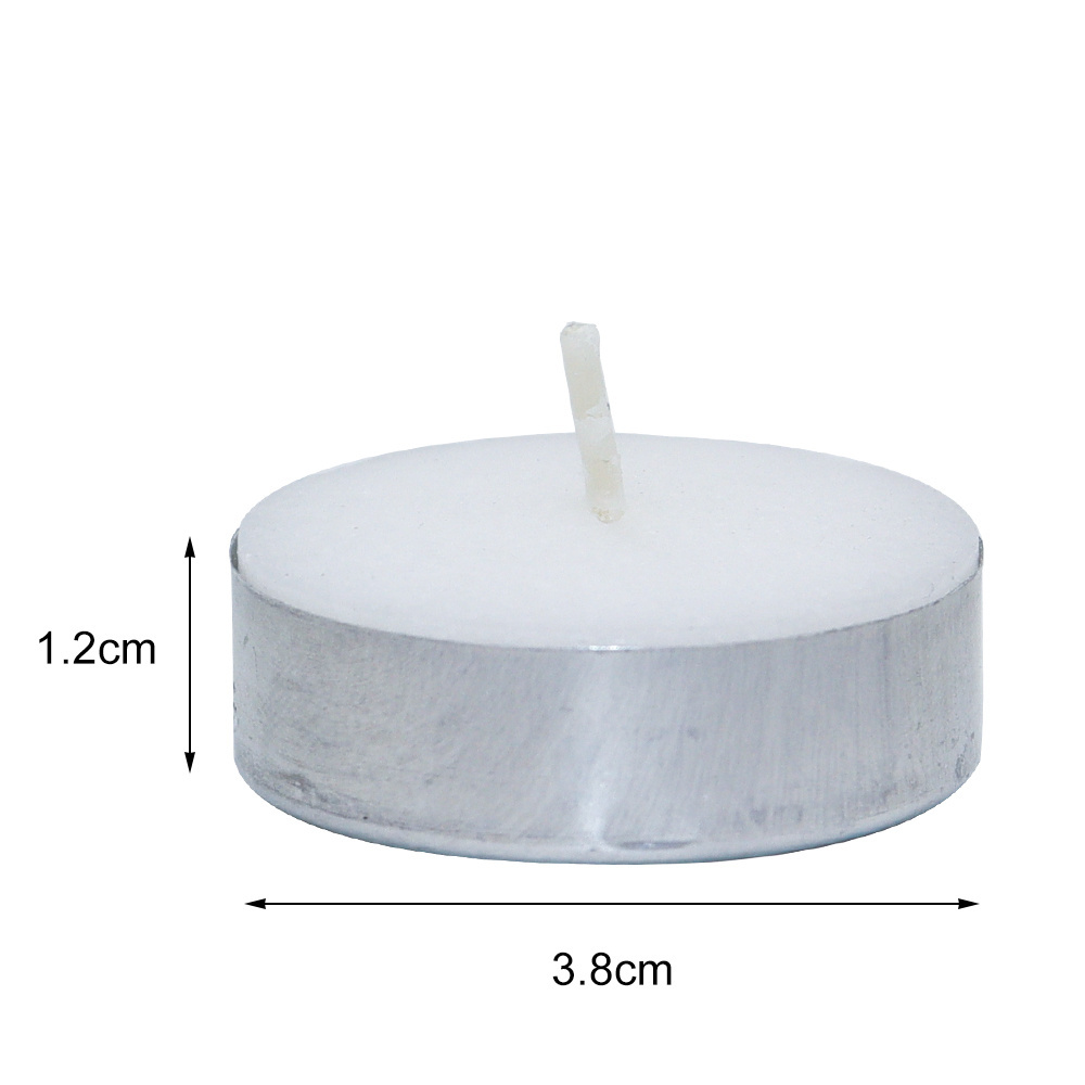 4 hours white unscented tealight kandila tea light candle