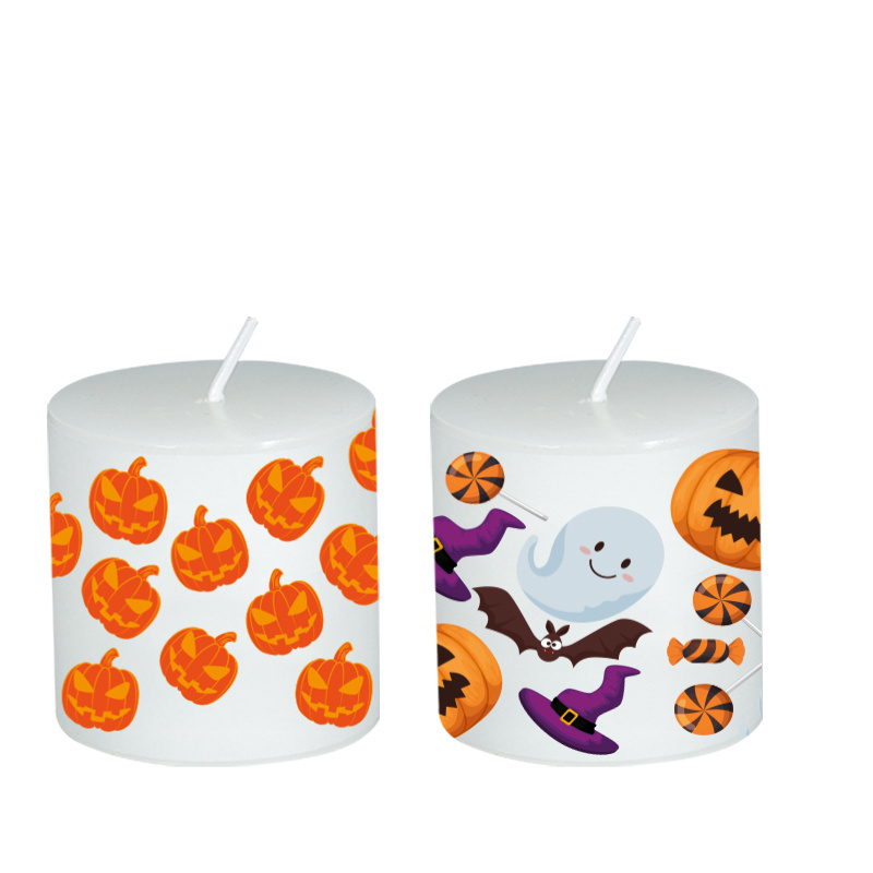 halloween and Christmas Pumpkin pillar decoration candle for Home Party and Christmas