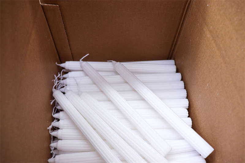 candle factory in china wholesale congo white household candles 300g fluted candles