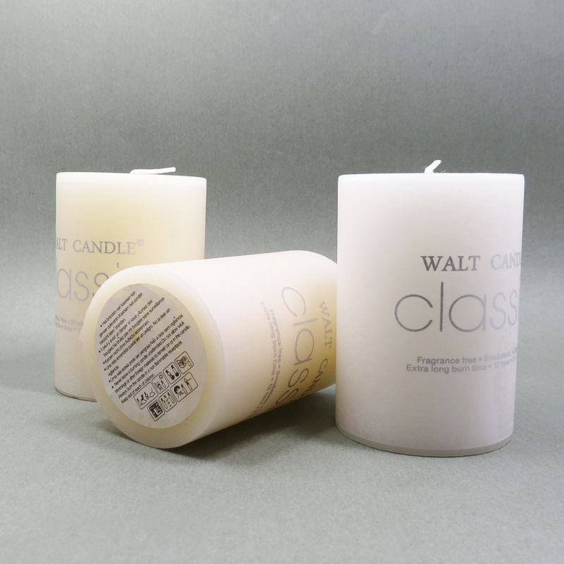 Cotton Wick 3x6 Inch Pillar Candles Wholesale