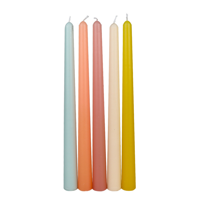 CANDWAX 10 inch Taper Candles Set of 12 Smokeless Candle Unscented Slow Burning Candle Sticks Ideal for Christmas