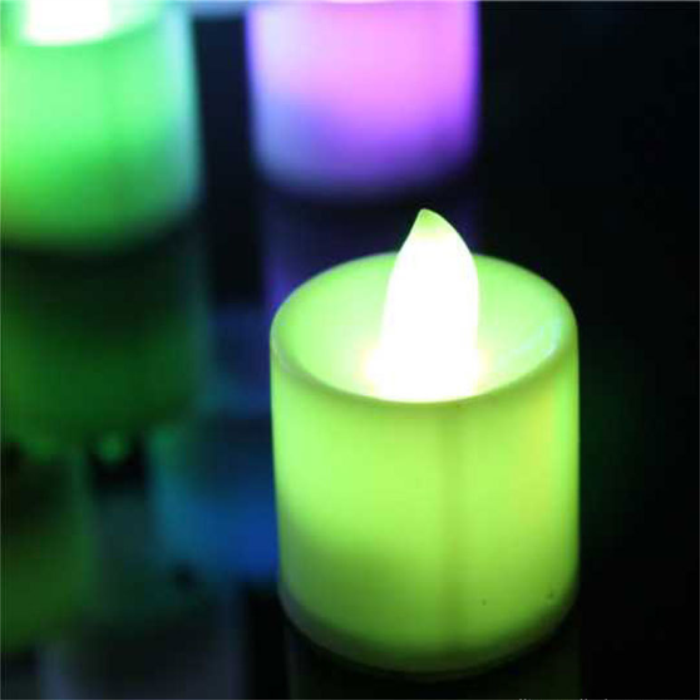 colorful changing light battery electric candle led candle light