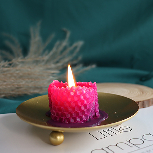 organic beeswax candles 100% pure luxury handmade pillar candle design candles for gift