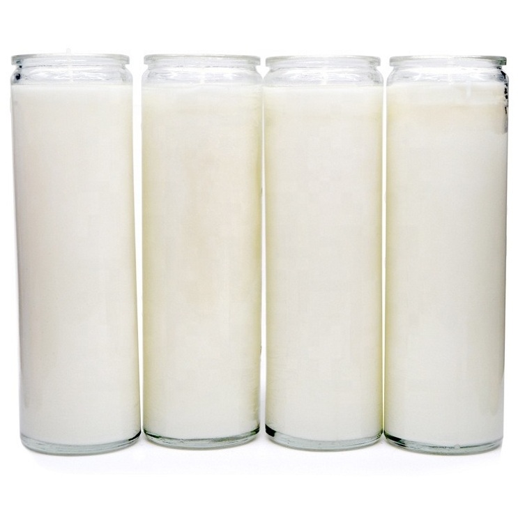 Prayer Candles 7 Day Glass Candles Long Burning Religious Jar Candles