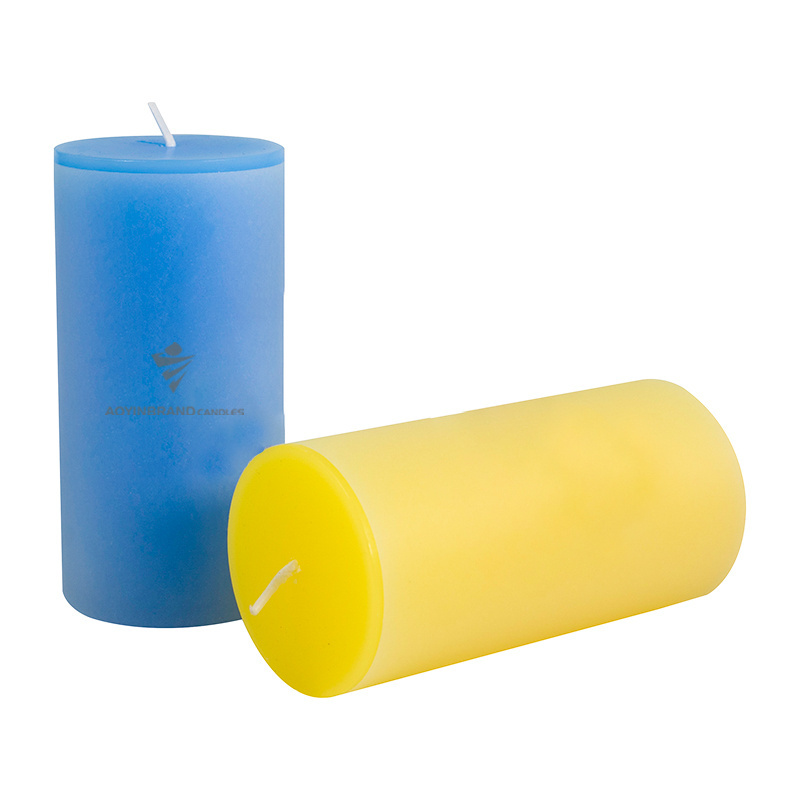 Wholesale custom scented Unscented White Pillar Candles with low price