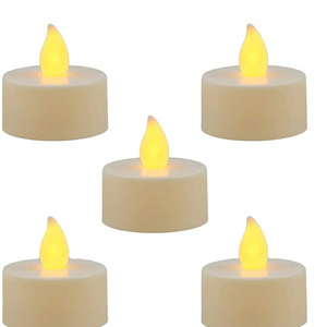 Flameless Flickering Votive Tea Light Candles Bulk Battery Operated Set of 24 Flickering Tealight LED Candle for Garden