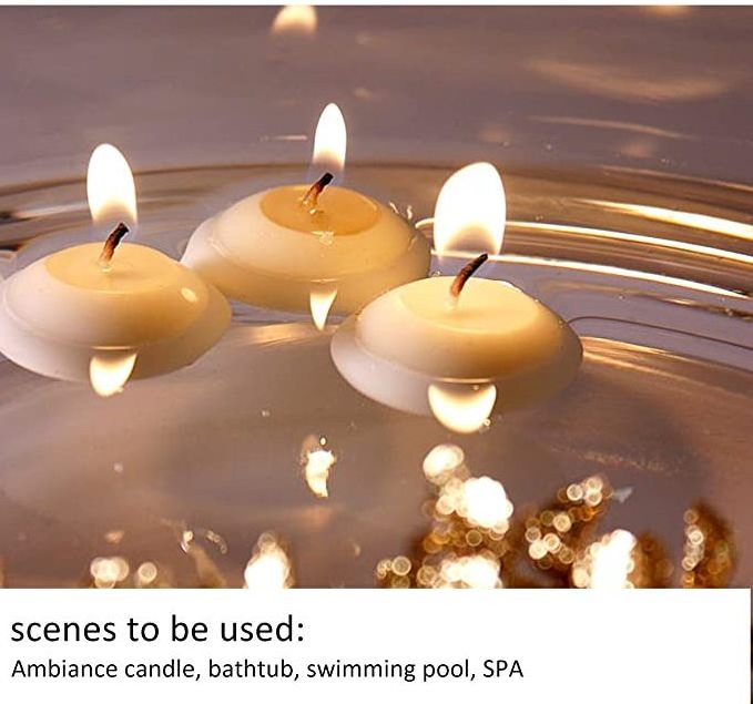 Unscented Floating Candles for Centerpieces,2 Inch White Small Floating Candles for Holiday