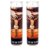 7 Day Glass Candles Long Burning Religious