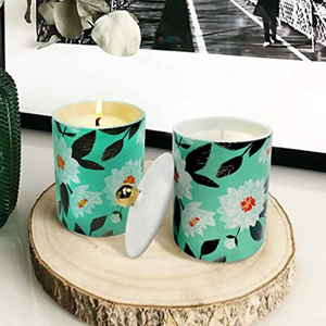 Mothers Day Gifts  Home Decoration Aromatherapy Natural Soy Wax Jasmine Peppermint Ceramic Cup Candle