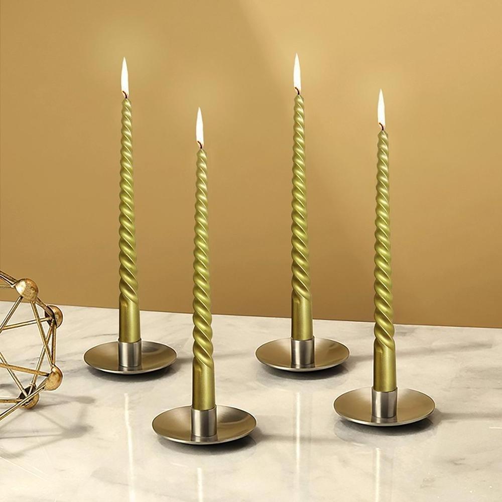 8 inch colors dinner dining table wedding spiral long candles