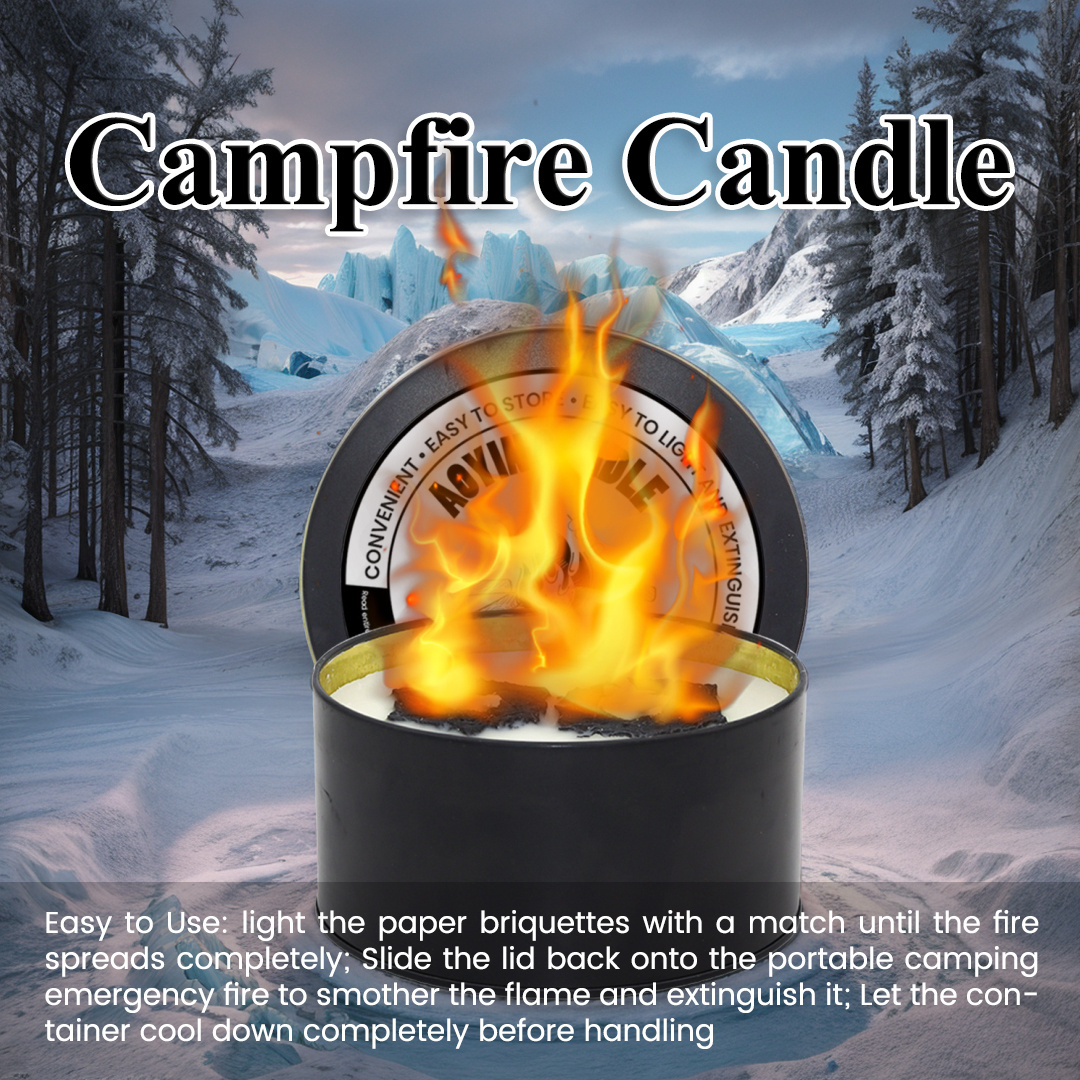 Wholesale Outdoor candle soy wax Portable campfire antifreeze candles for Picnics Party