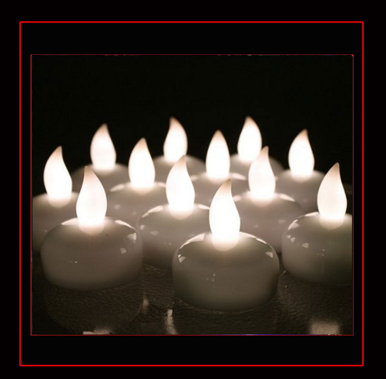 Electronic Plastic Candle Remote Control Flameless LED Floating Candle Made in China