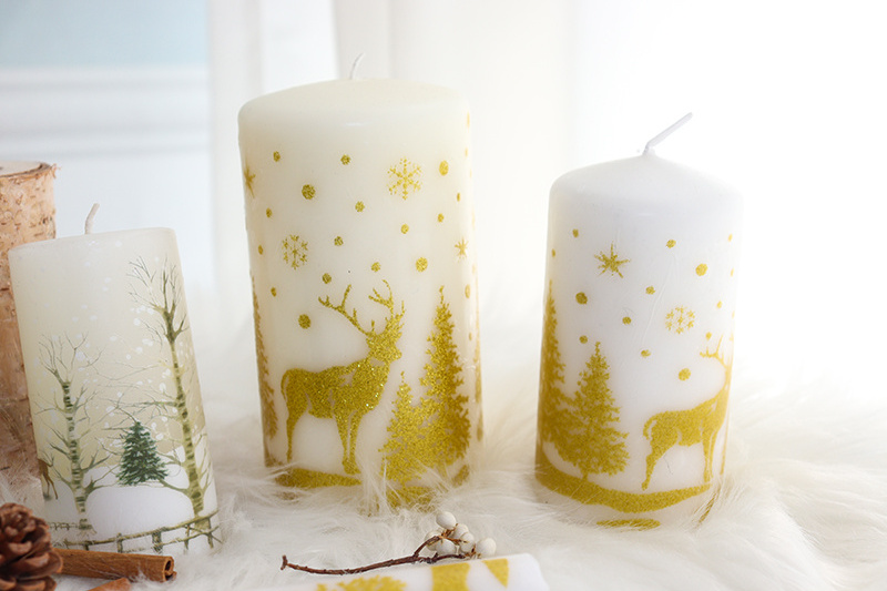 Unscented White Pillar Candles Bulk No Tears and Long Clean Burning Pillars Candles