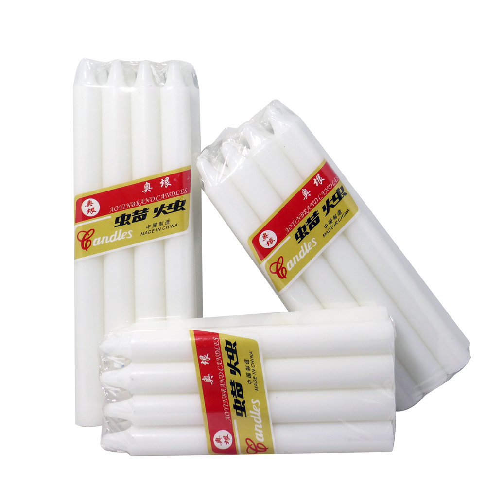 Wholesale white paraffin wax bougie stick AOYIN Brand candle Hot Sale in Africa