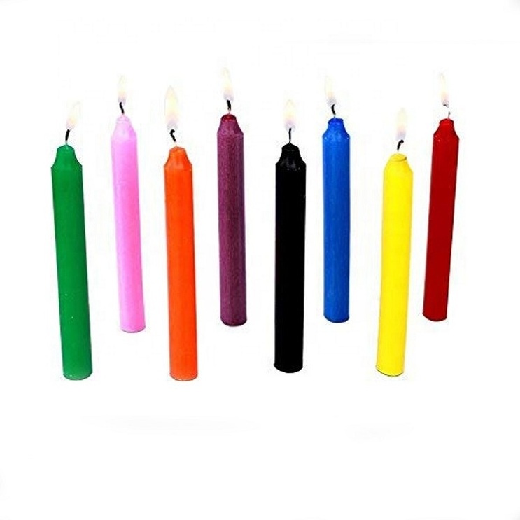 Long Lasting Wish Paraffin Candles Machine Christmas White Stick Paraffin Wax Letterpress Printing Art Candle Relighting Candle