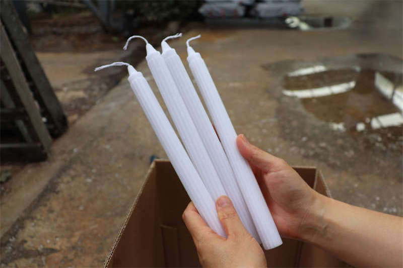 candle factory in china wholesale congo white household candles 300g fluted candles