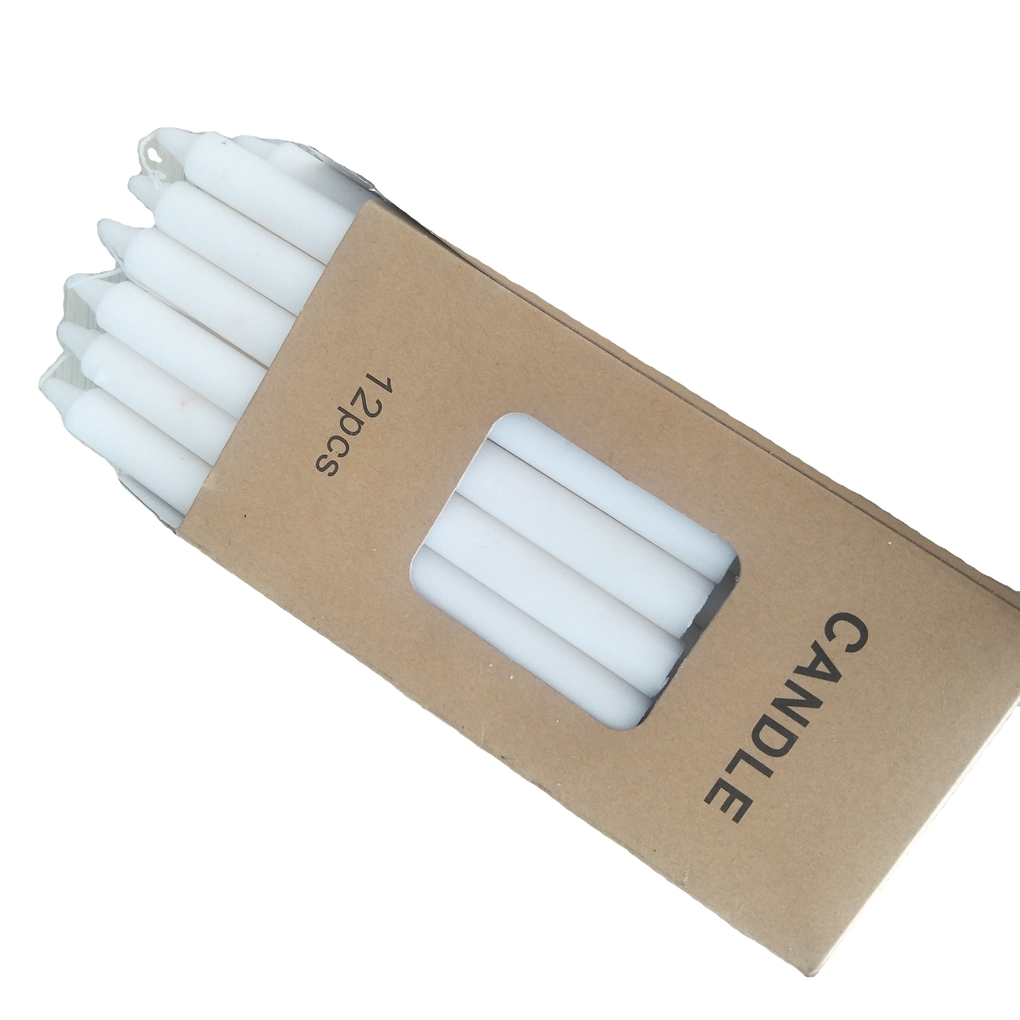 Long burning time stick utility white dinner candle / velas / bougies of daily household use