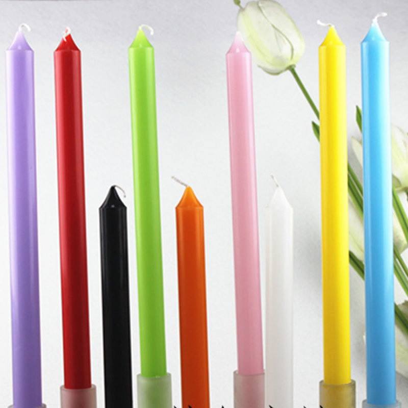 Wholesale religious stick candles custom taper candle private label candle