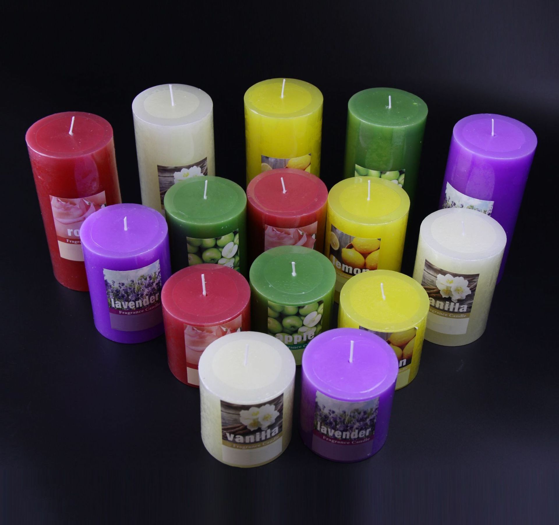 Birthday Wedding Large Decoration  Candle Pillar Wax Candles large white Pillar Candles