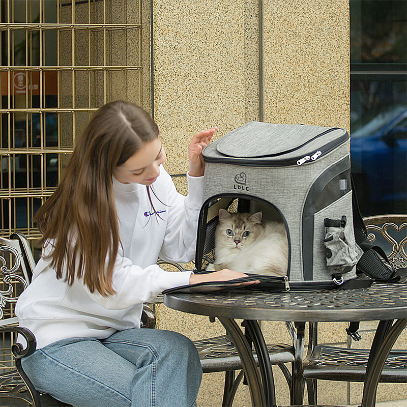 Pet Bag Going Out Carrying Bag Cat And Dog Backpack Foldable Pet Chest Backpack