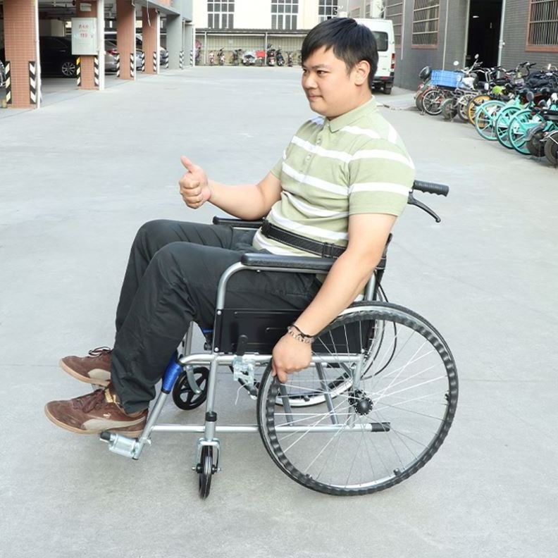 Elderly and Disabled Manual Wheelchair Portable Lightweight Folding Wheelchair used for Sale