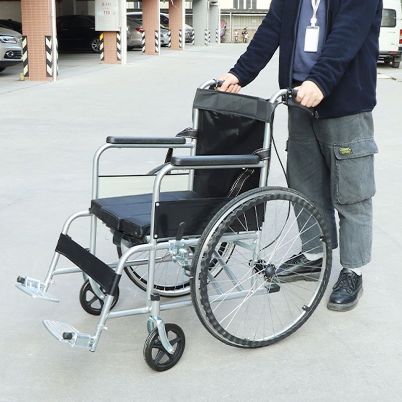 Elderly and Disabled Manual Wheelchair Portable Lightweight Folding Wheelchair used for Sale