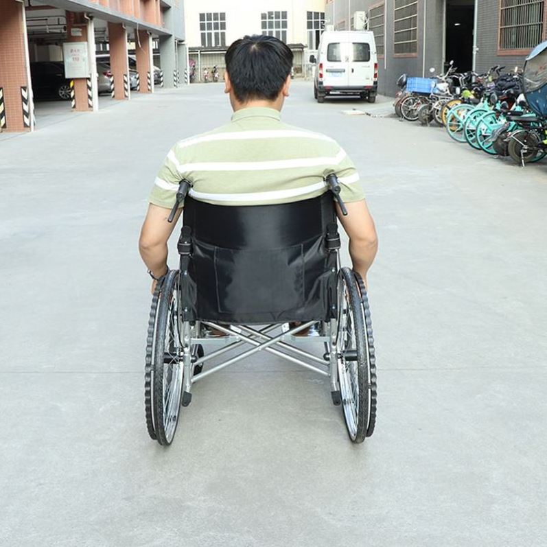 China Supplier Wholesale Motorized Power Electric Wheel Chair Adjust Manual Wheelchair for Beach used