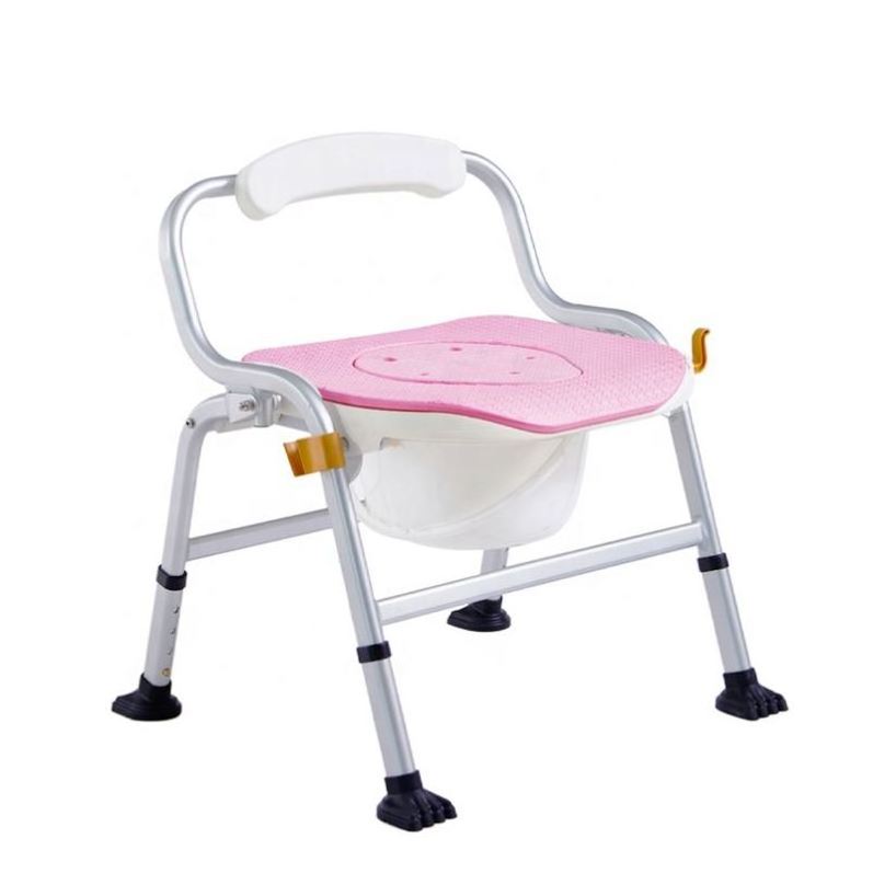 Aluminum Folding Commode Chair for Hospital and Disabled People