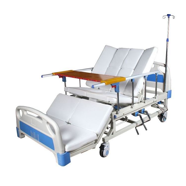 OEM Hospital Bed Multifunction Manual Electric Medical Hospital Bed Wheelchair Bed with Toilet