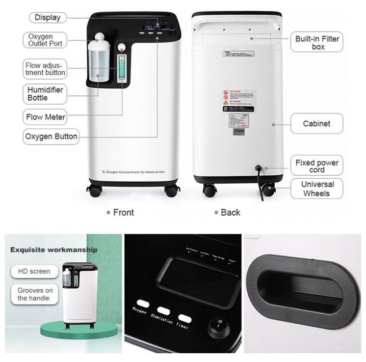 Ready Stock 5l 10 Liter 15 Liter 20 Liter Portable Home Oxygen Concentrator with Fast Delivery