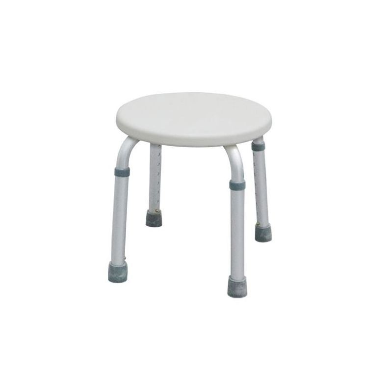 Bathroom Elderly and Disabled Safety Device Plastic Portable Folding Round Shower Chair