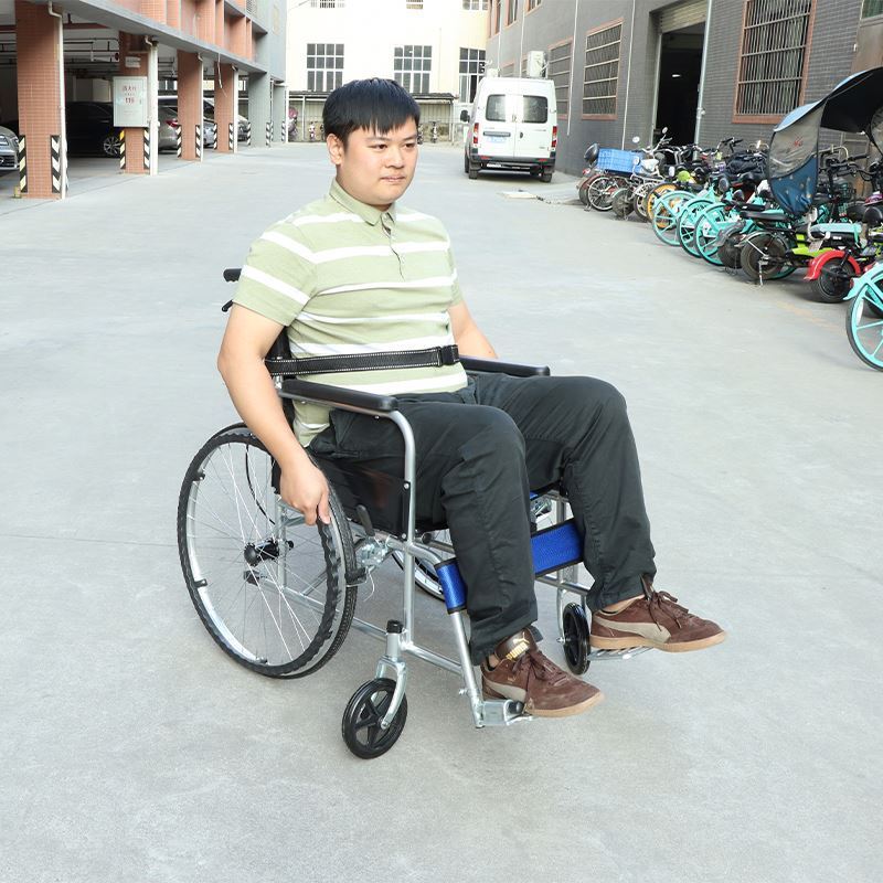 China Supplier Wholesale Motorized Power Electric Wheel Chair Adjust Manual Wheelchair for Beach used