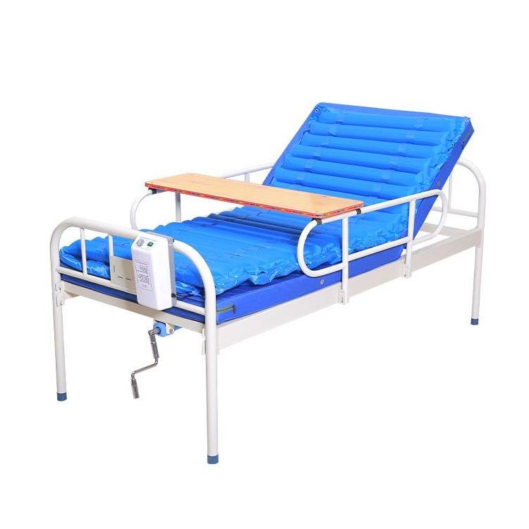 Good Quality Cold Rolled Steel Bed Frame Single Crank Manual Hospital Patient Bed