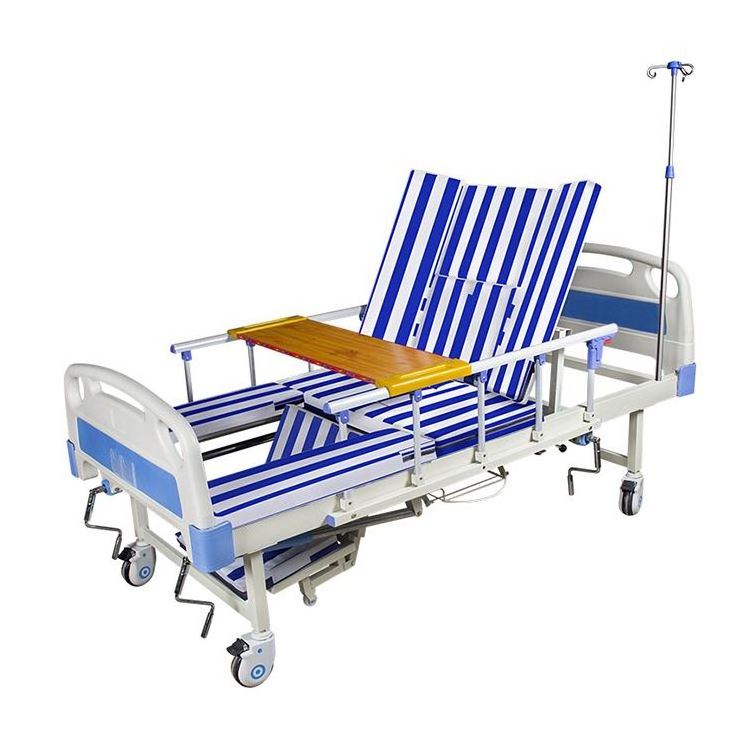 OEM Hospital Bed Multifunction Manual Electric Medical Hospital Bed Wheelchair Bed with Toilet