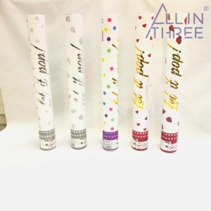 Allinthree  Handheld Compressed Air Wholesale Biodegradable Party Popper Mix  Confetti Cannons Confetti Tube For Sale