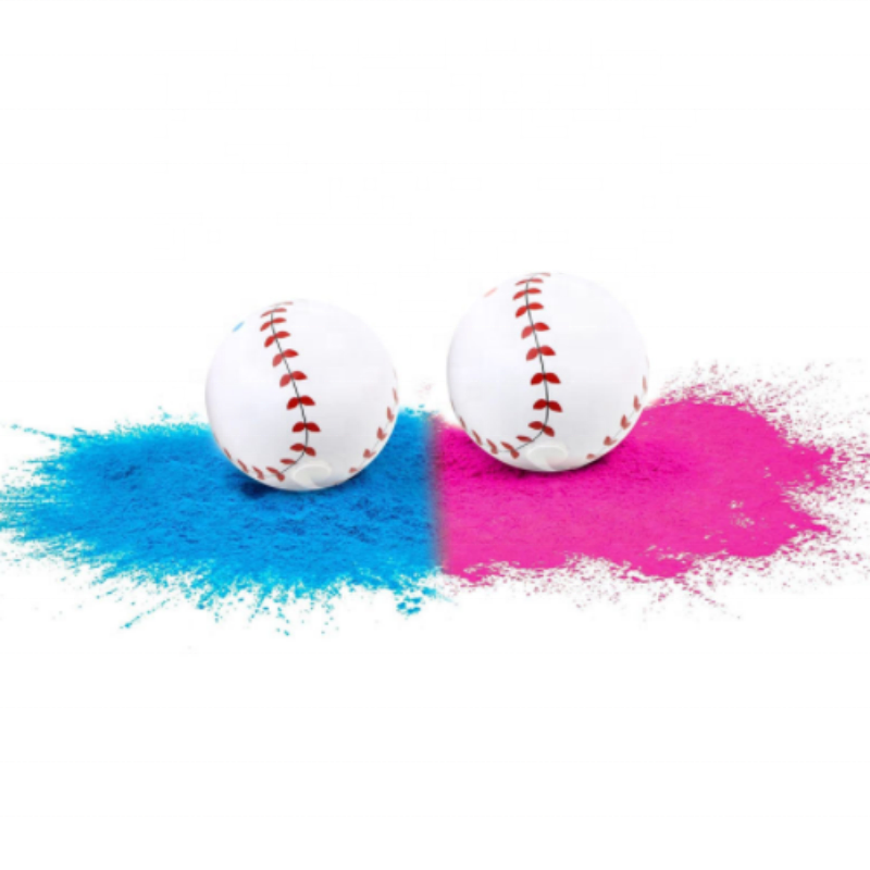 Allinthree Factory Wholesale Gender Reveal Baseball Blue Pink Baby Shower Powder Smoke Bombs Decoration