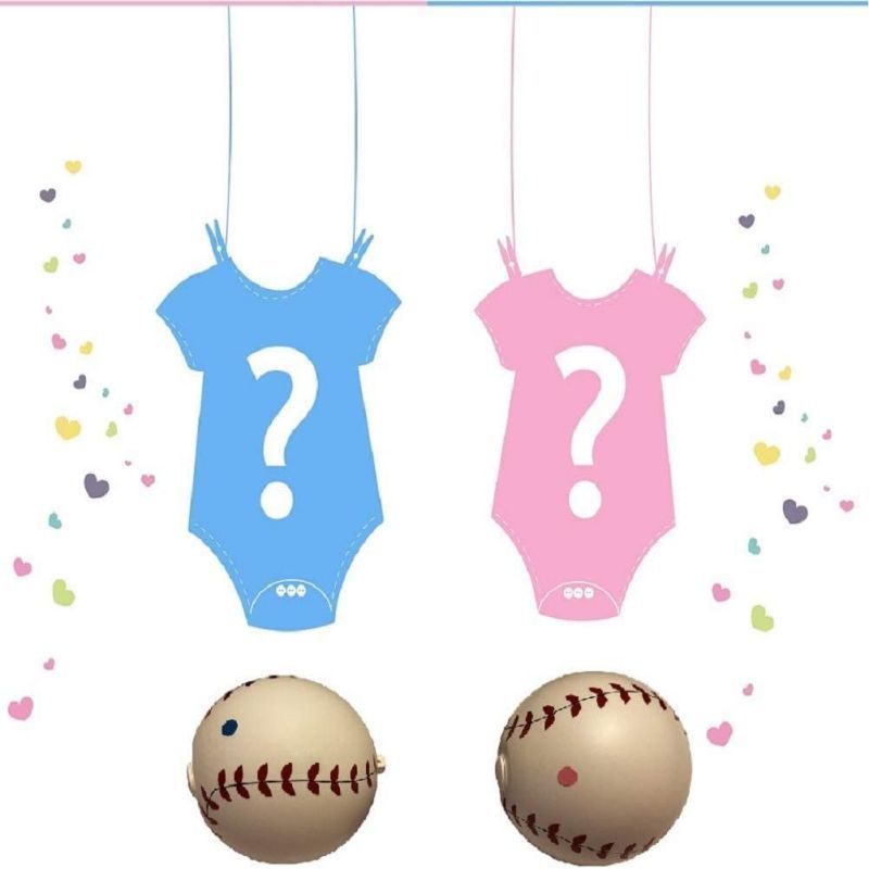 Party Supplies Gender Reveal powder Blue Pink Baseball New Gender Reveal Party Ideas Smoke Cannon paerty popper