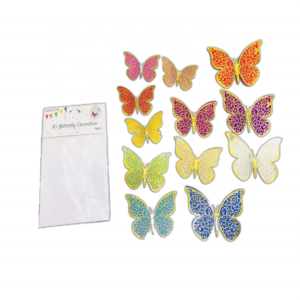 Allinthree 3D Butterfly Wall Decor Stickers Paper Butterflies Wall Decals for Girls Kids Bedroom