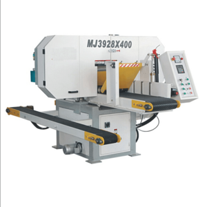 European Precision High Speed Auto Tissue Feed Large Solid Wood Cutting Horizontal Band Saw Machine