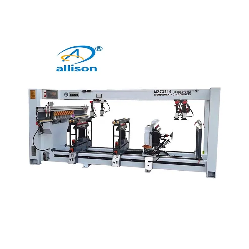 Wood Machine Pvc Mdf Plywood Cnc Multi Heads Four Rows Wood Drilling Boring Machine For Furniture Factory