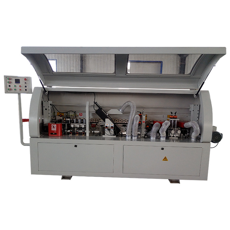 Portable Plywood woodworking machine acrylic straight cabinet Automatic edge banding and trimming Machine