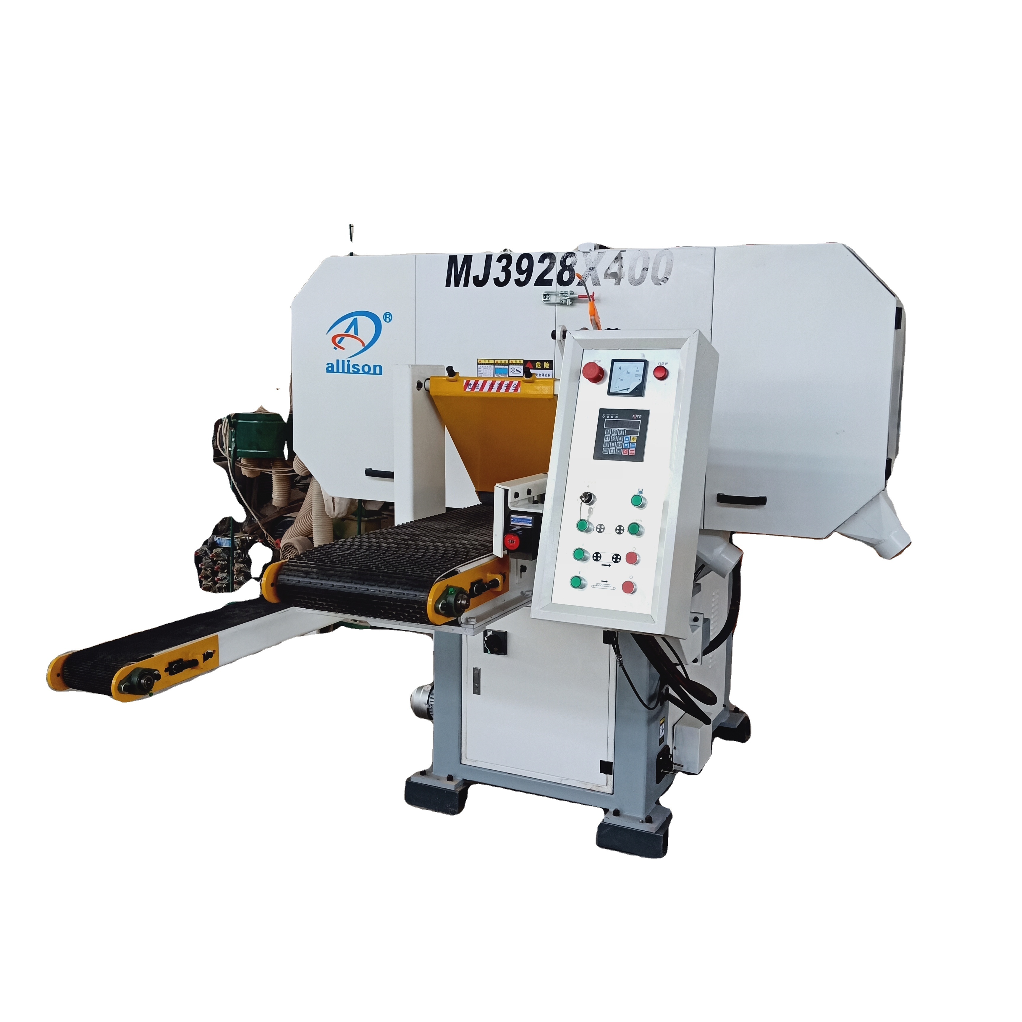 European Precision High Speed Auto Tissue Feed Large Solid Wood Cutting Horizontal Band Saw Machine