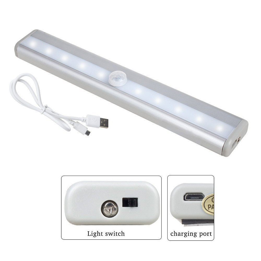 Best Sellers Motion Sensor Led Cabinet Light Aaa Battery Wireless Stick On Wall Movement Activated Led Kitchen Light