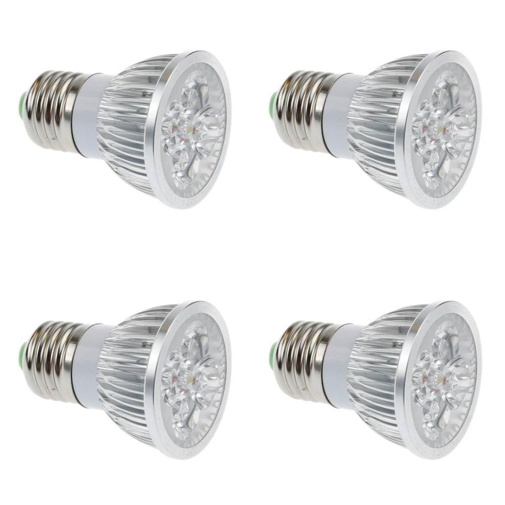 Super bright spotlight LED Lamp LED Spotlight DC AC 12V 4W  High quality GU10 MR16 E27 E14 Spot light Lampada LED Bulb 220V