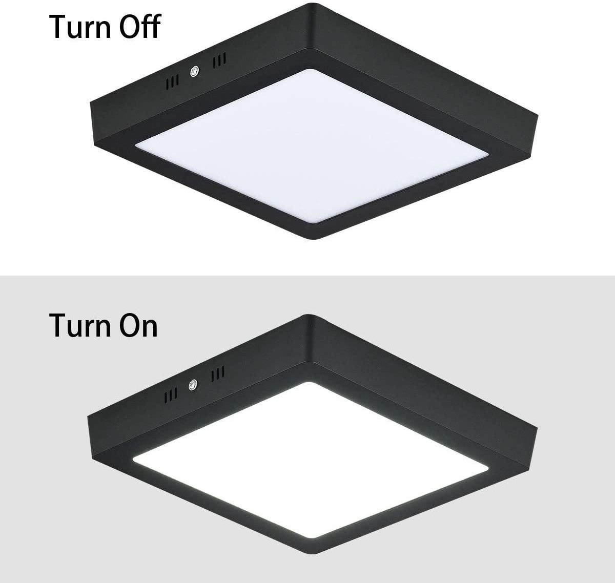 Round Square LED Panel Light Ceiling Lamps 6W /12W/18W/24W Surface Mounted AC86-265V LED Downlights Home Decor Indoor Lighting